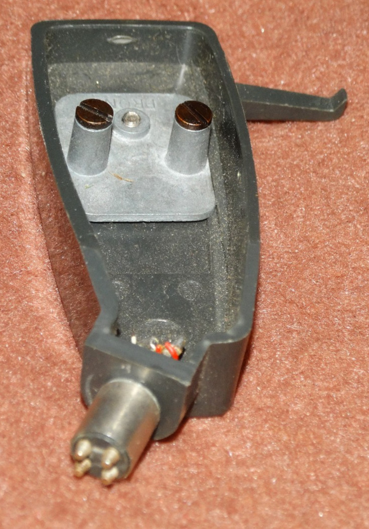 GARRARD EIA style vintage Turntable Headshell ZB-7 #70870 Grey Good Con no wires