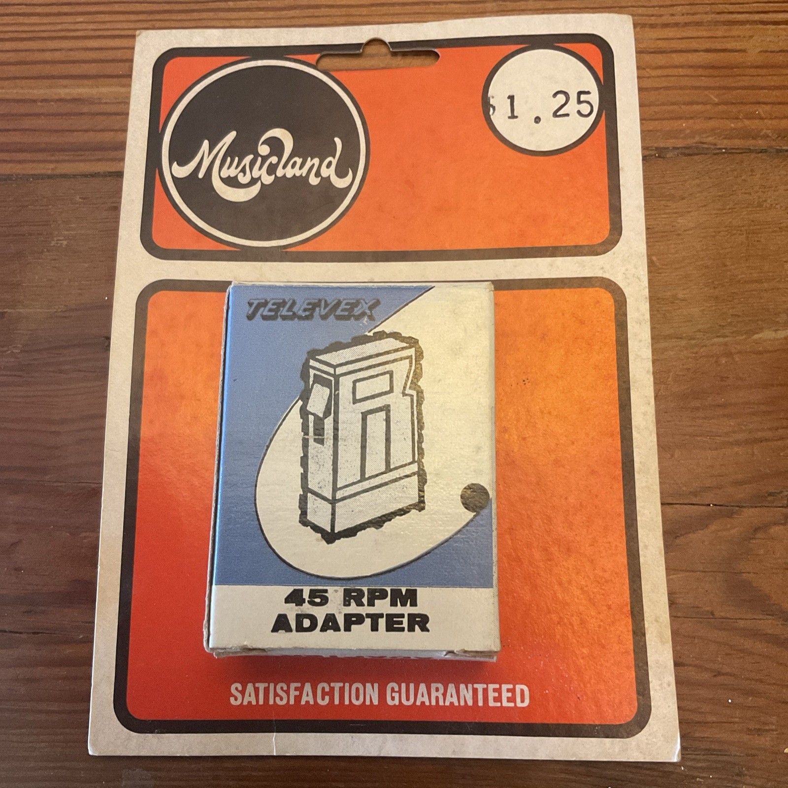 Vintage Musicland Televex 45 RPM Record Spindle Adapter New In Box For BSR