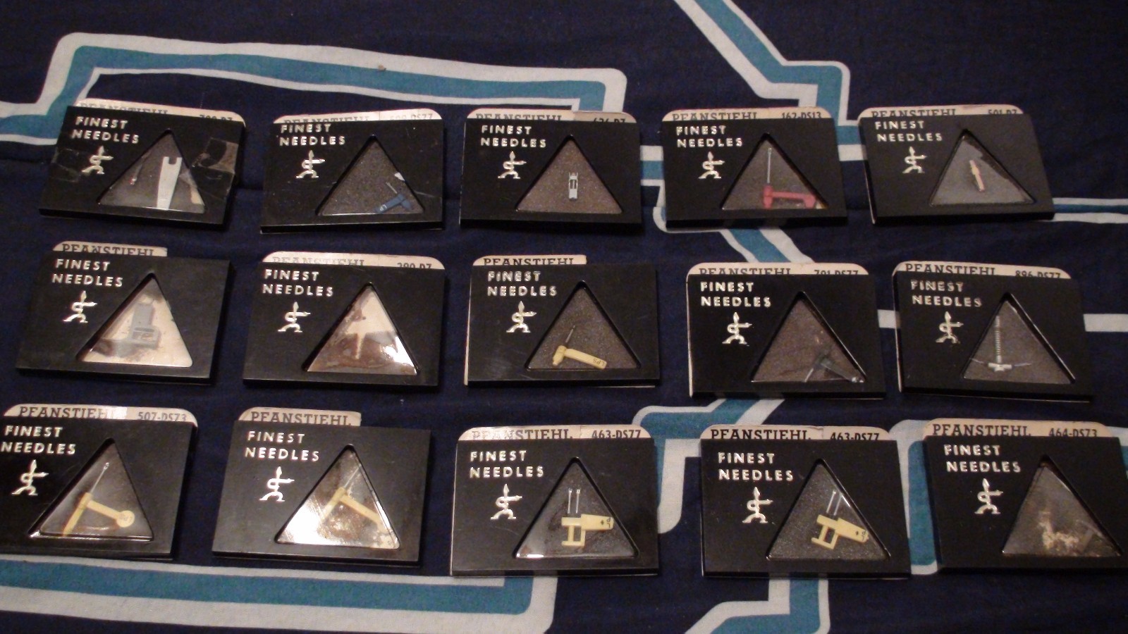 PFANSTIEHL TURNTABLE DIAMOND NEEDLE LOT OF 15! 509-ds77 626-d7 700-d7 MORE!