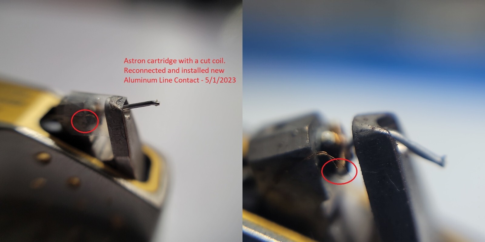 Moving Coil Phono Cartridge Coil Repair Service