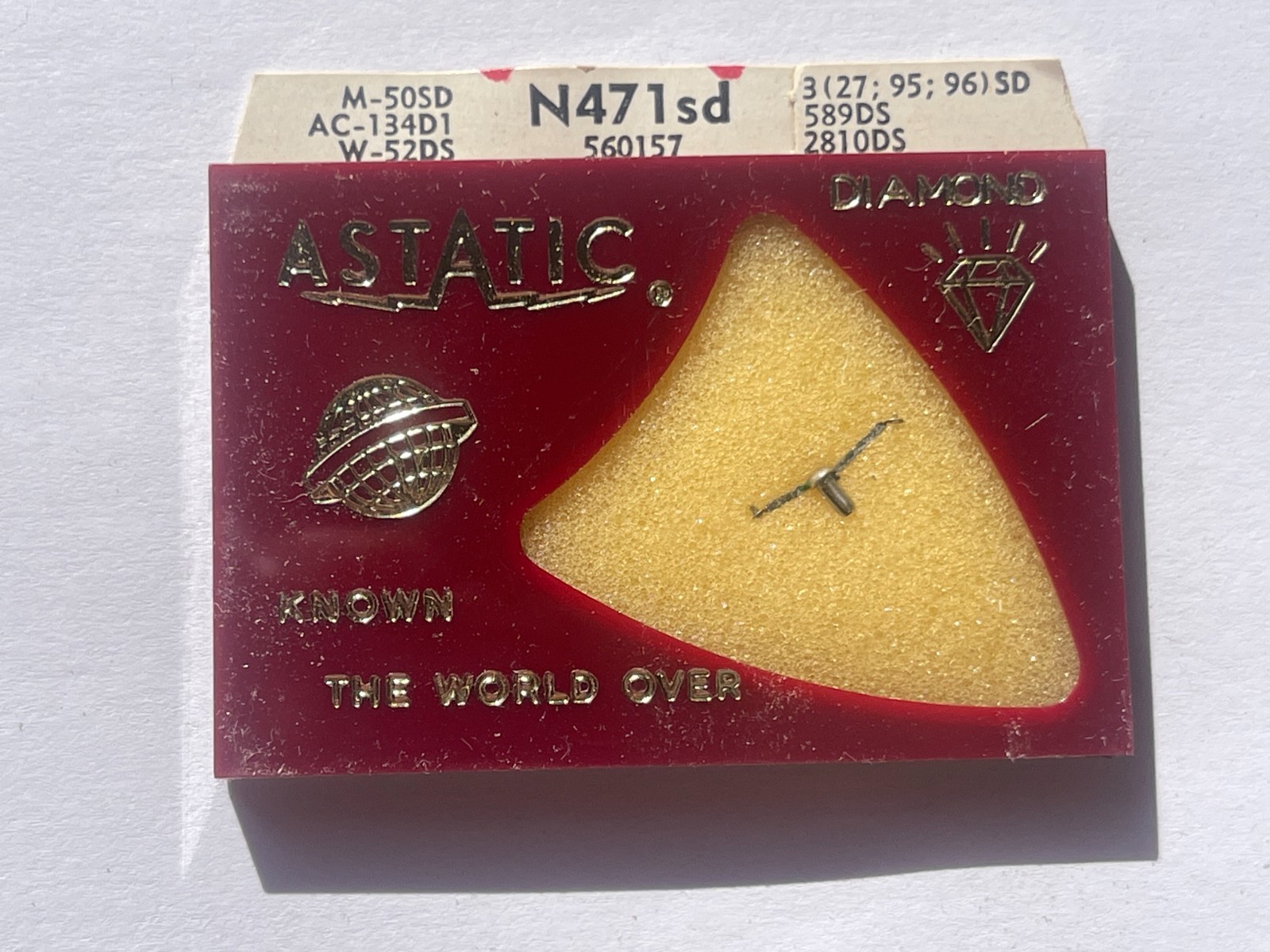 Astatic Record Player N471-sd Diamond Album Player Replacement Needle