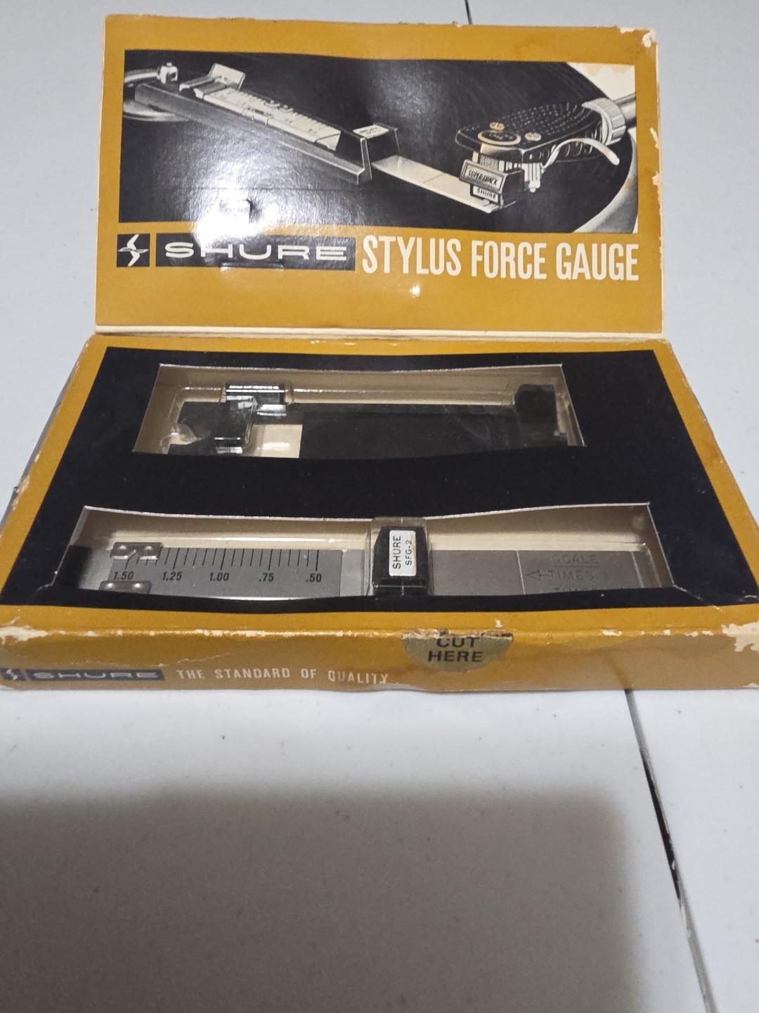 Shure Precision Stylus Force Gauge SFG-2 for Record Player Turntable Used