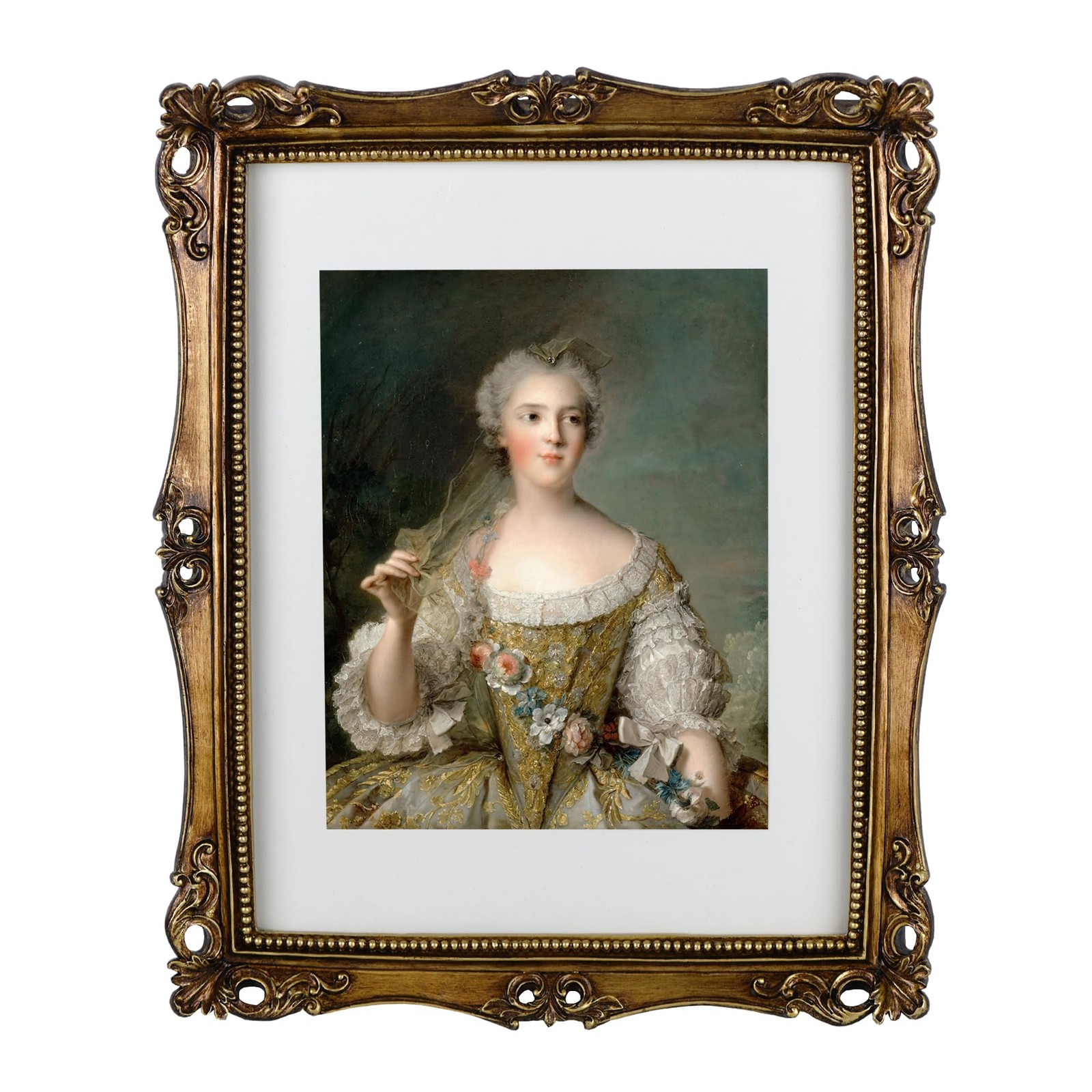 Funerom 11×14 Vintage Picture Frames with Glass inch, Gold