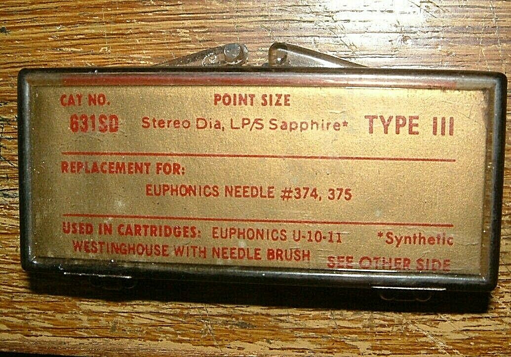 STEREO turntable Needle 631SD for EUPHONICS 374 375 U8RB U11RB EV2683 465-DS77