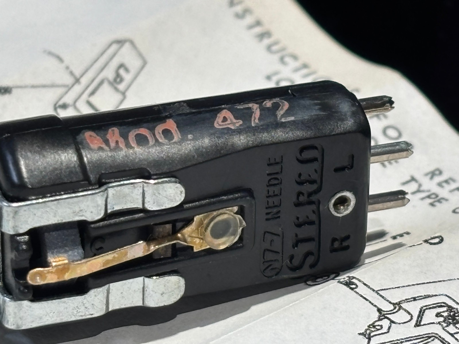 Astatic 472 PHONOGRAPH CARTRIDGE NEEDLE