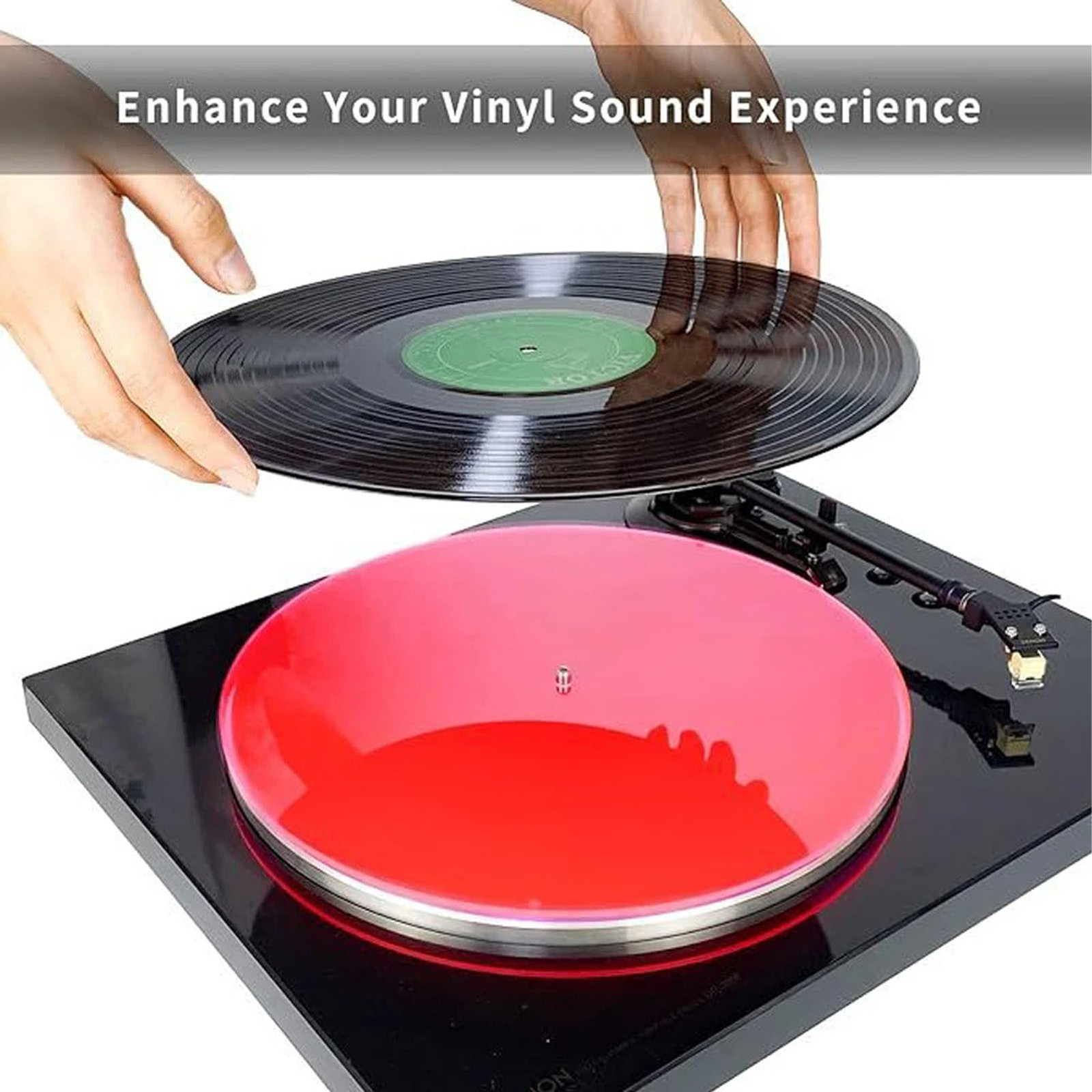 Acrylic Turntable Mat Reduce Noise Improved Sound Quality Anti Static Slipm BXTN