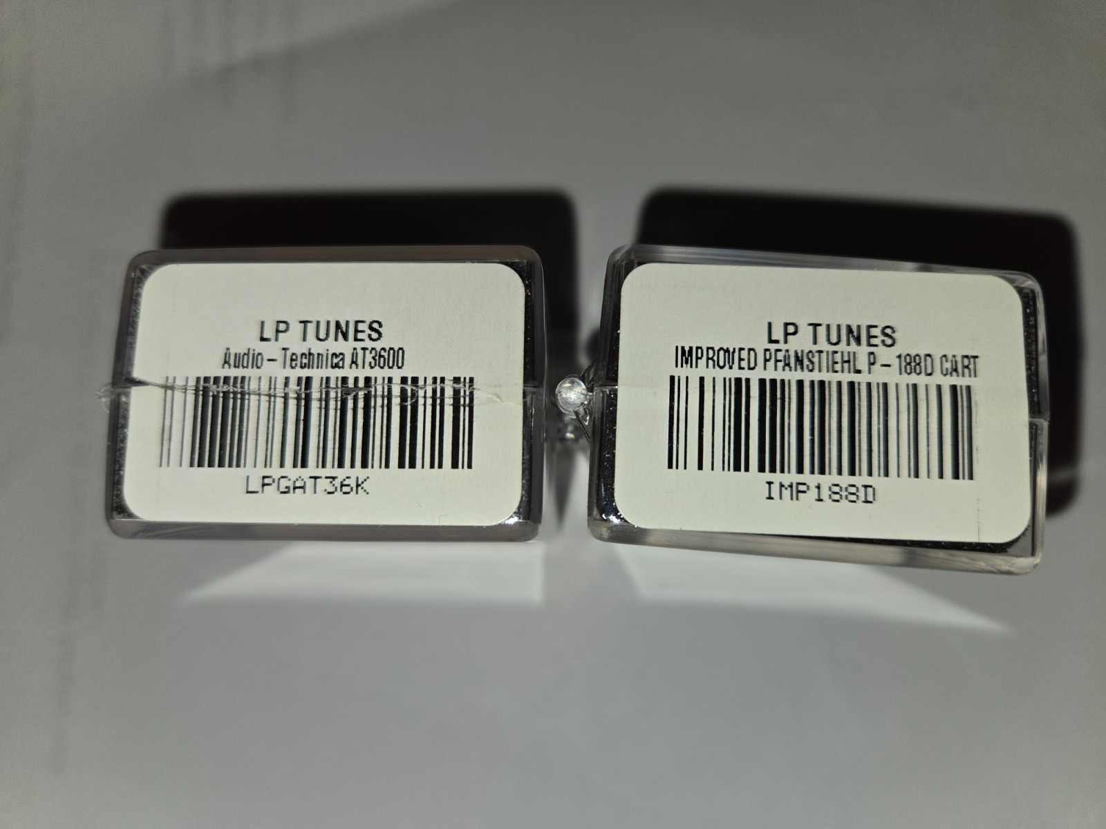 LPTUNES 2 NEW PHONO UPGRADE CARTRIDGES Pfanstiehl P-188D +Audio-Technica AT-3600