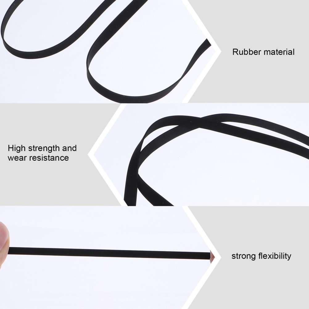 3PCS Turntable Belt for Belt-Driven Turntable Cassette Tape Machine Drive Belt