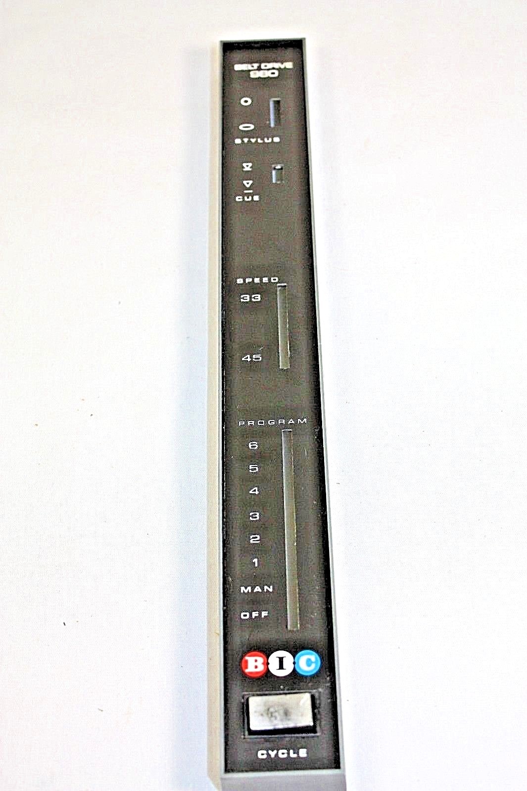 BIC 980 TURNTABLE Control Panel Trim Piece