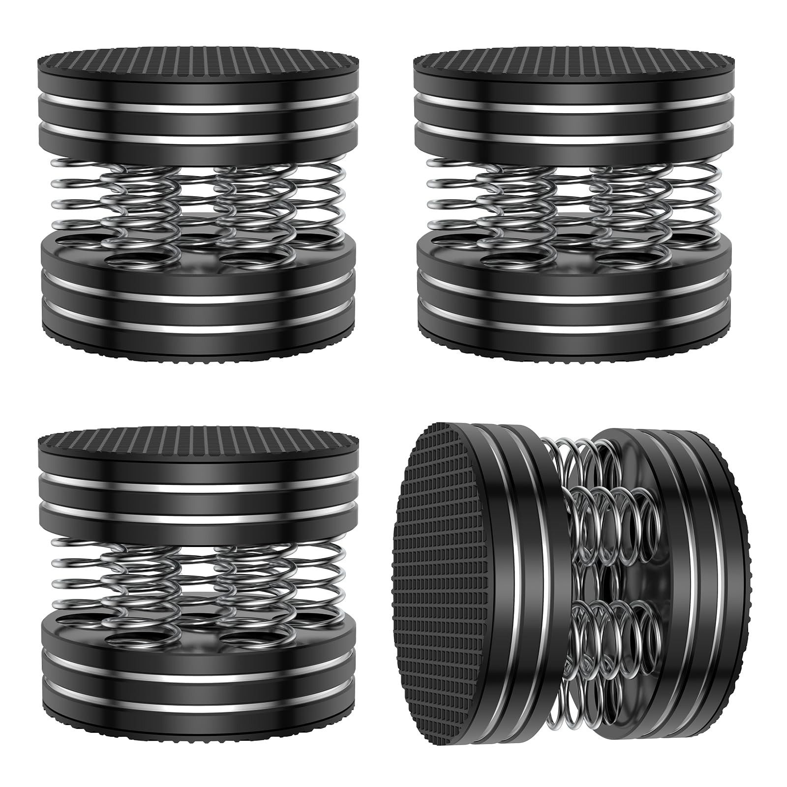 Speaker Spikes 4PCS HiFi Spring Speaker Isolation Feet, Aluminum Non-Slip Sho…