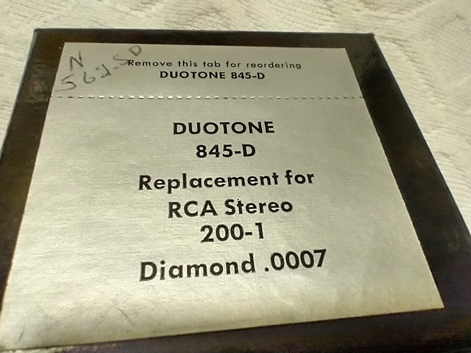 Duotone 845D Diamond Tip Needle for RCA Stereo 200-1 Phonograph Vintage New NOS