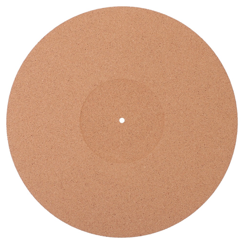 Brown Cork Vinyl Record Mat Durable Turntable Slipmat Home Use Anti Static Pad