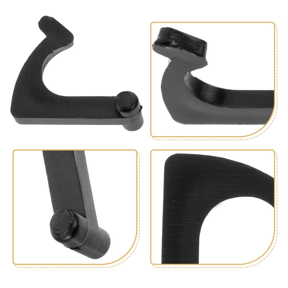 4Pcs Iron Vinyl Record Player Accessories Durable Record Arm Holders Black