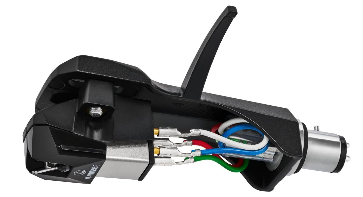Audio-Technica AT-VM95EBK/H Dual Moving Magnet Cartridge with Headshell Black