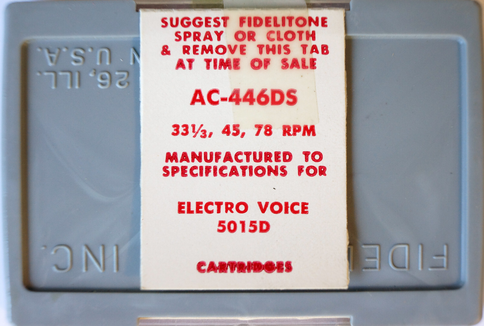 NOS Fidelitone Diamond Needle AC-446DS for Electro Voice 5015D