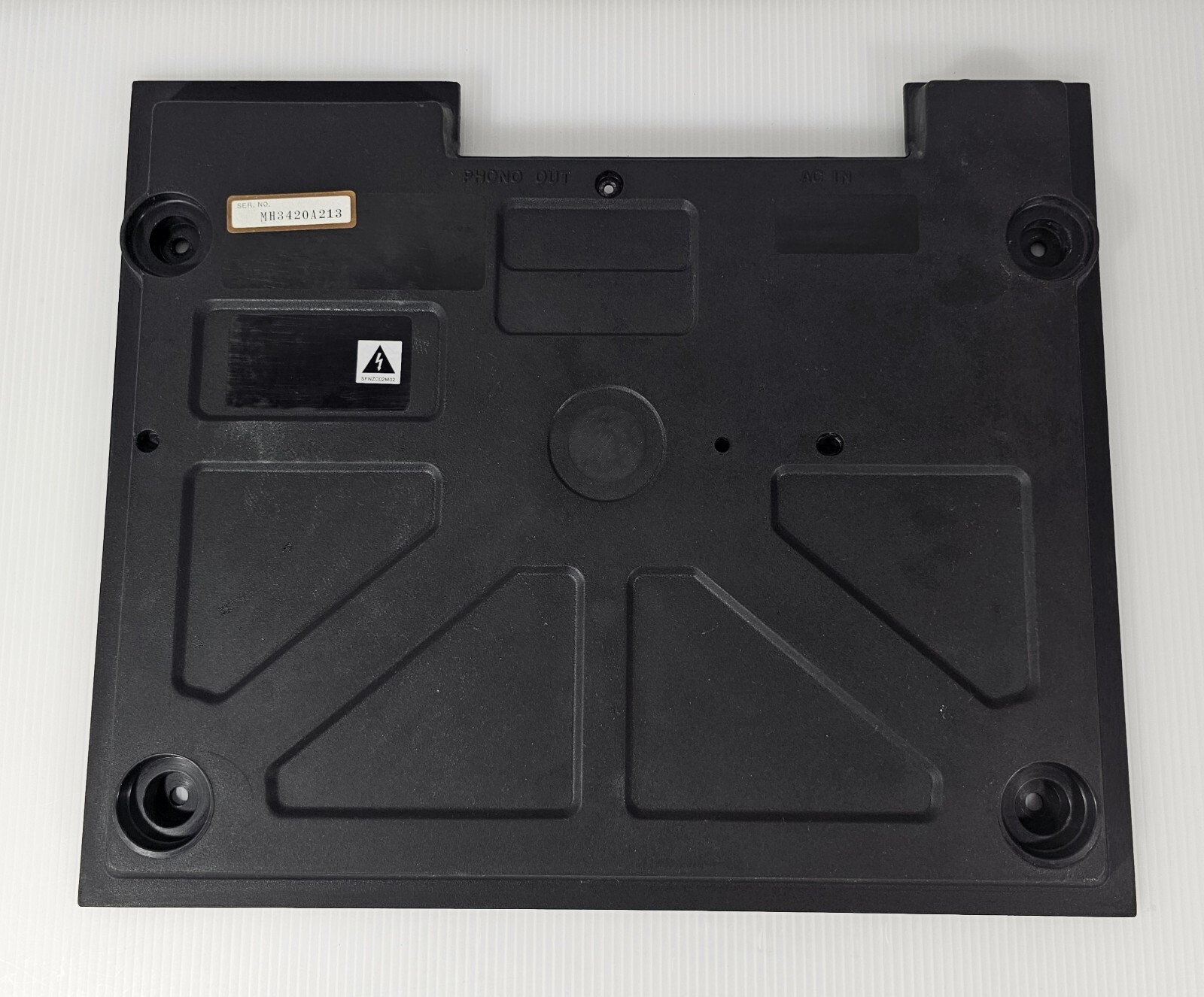 Technics SL-B300 Turntable BOTTOM BASE, Original OEM Part