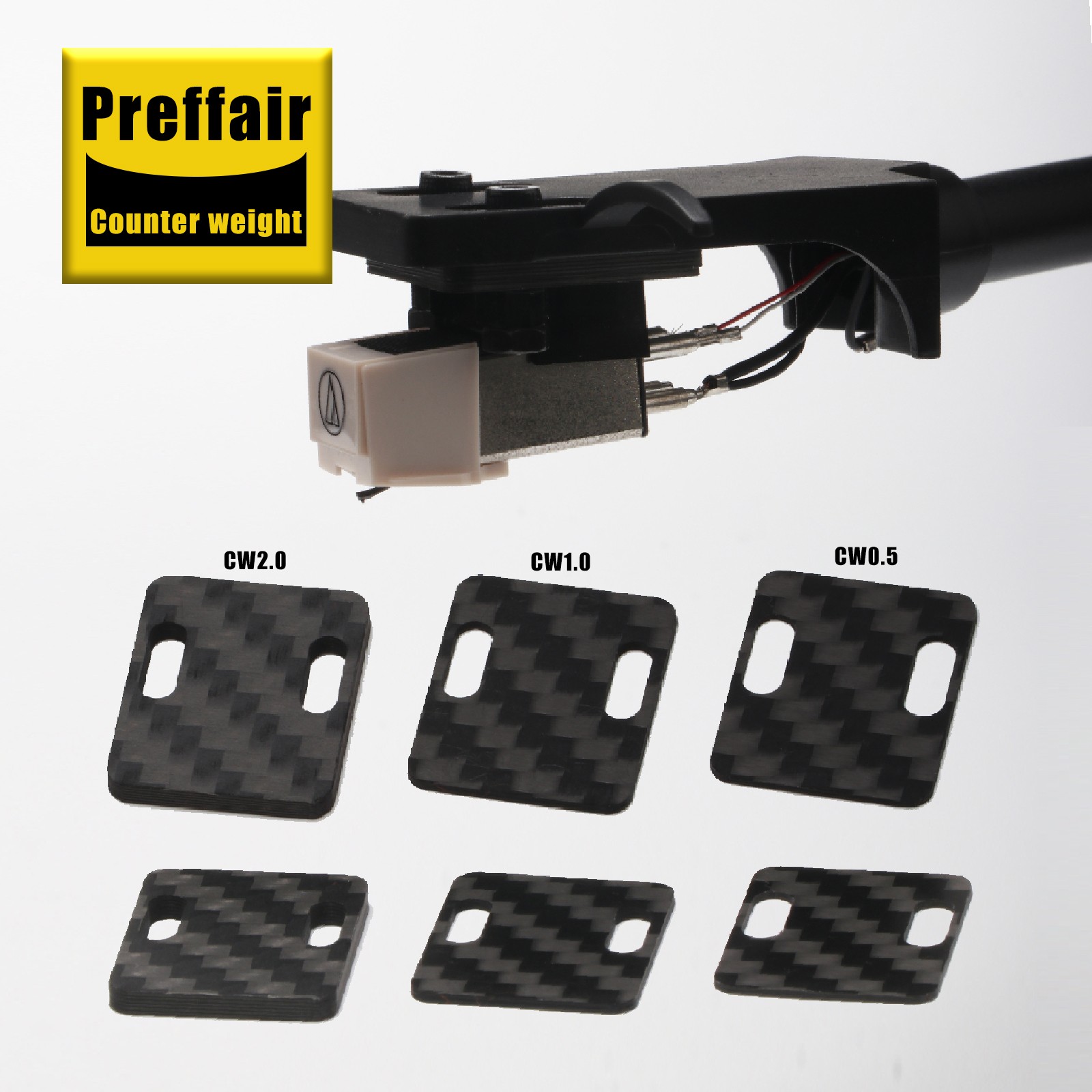 Turntable Cartridge Headshell VTA Azimuth angle Adjustment Precision shims kit