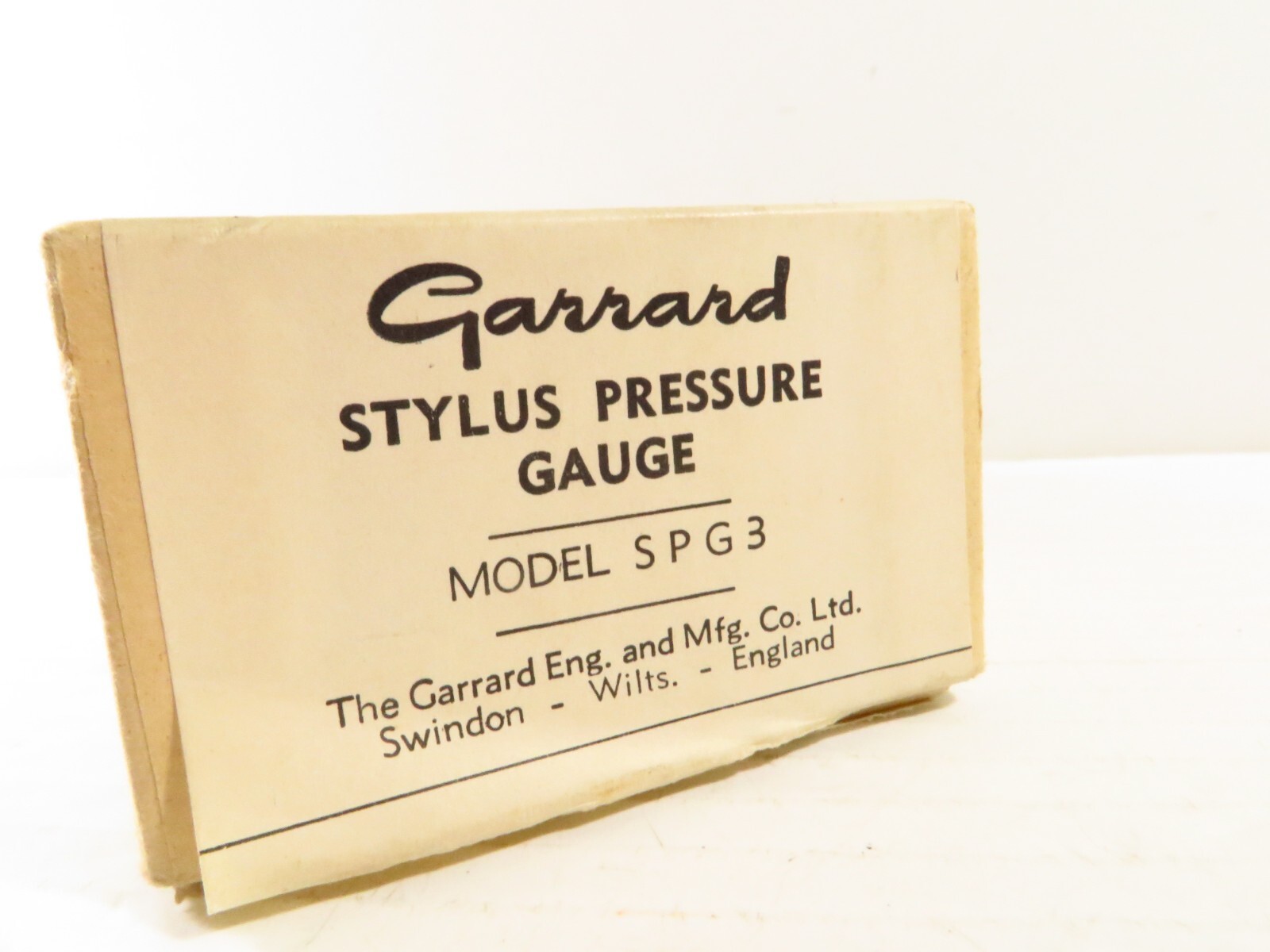 Garrard Model SPG3 Stylus Pressure Gauge, in Box, Made in England