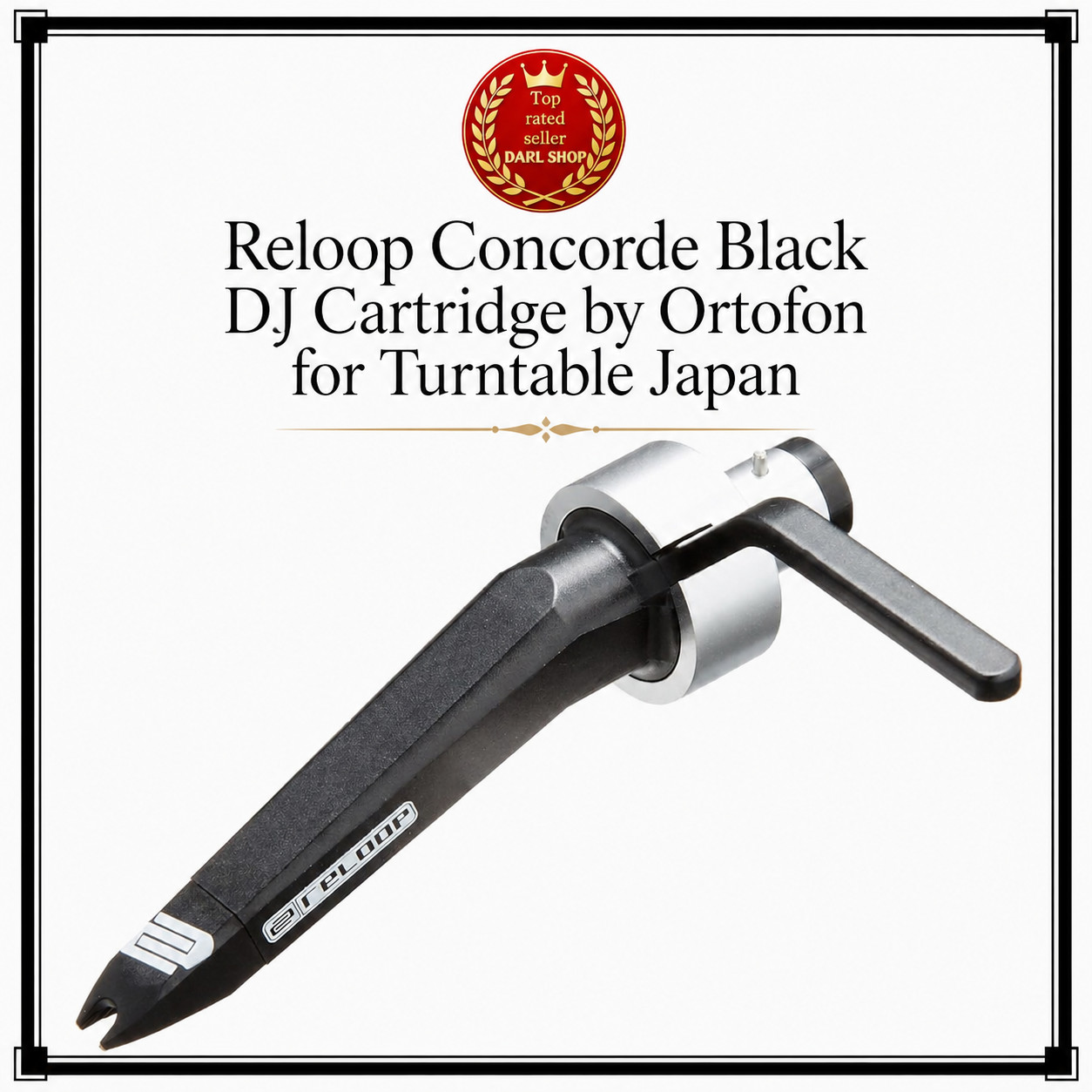 Reloop Concorde Black DJ Cartridge by Ortofon for Turntable Japan