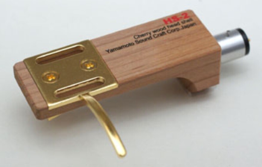 YAMAMOTO SOUND CRAFT CHERRY WOOD HEADSHELL HS-2 AUDIO PARTS