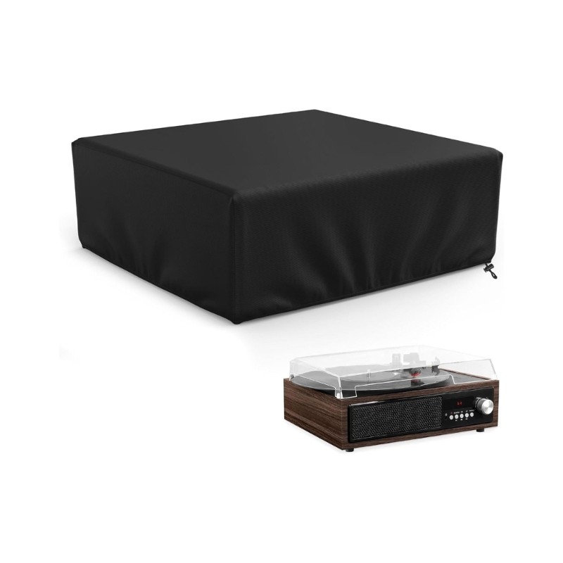 Turntable Dust Cover for Record Player Polyester High Elasticity Sleeve Foldable