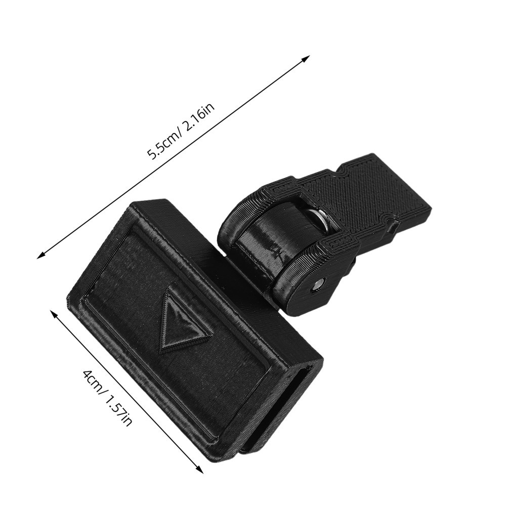 2Pcs Reusable Black Plastic Turntable Lid Hinges for Smooth Vinyl Record Player