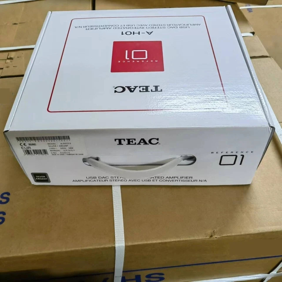 TEAC A-H01 Stereo Integrated Amplifier (Silver) with USB Audio Streaming in 230V