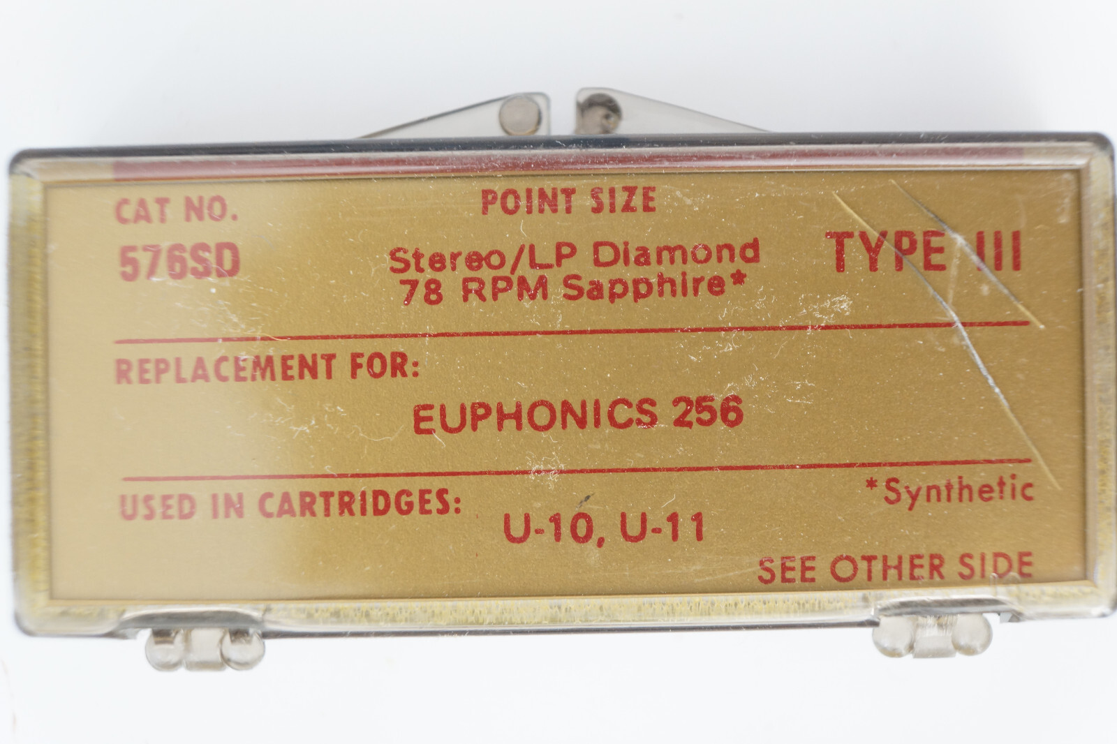 NOS Recoton 576SD Diamond Needle Stylus EUPHONICS 256 U-10 U-11
