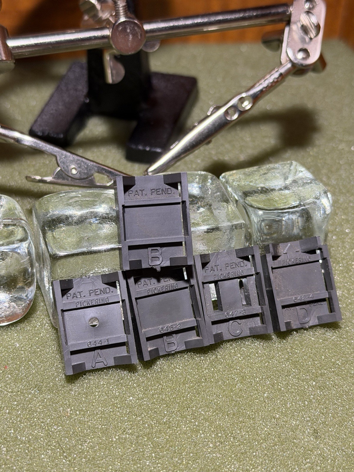 Lot 5 Pickering Headshell Adapter A 644-1 B 645-2 C 647-3 D 648-4