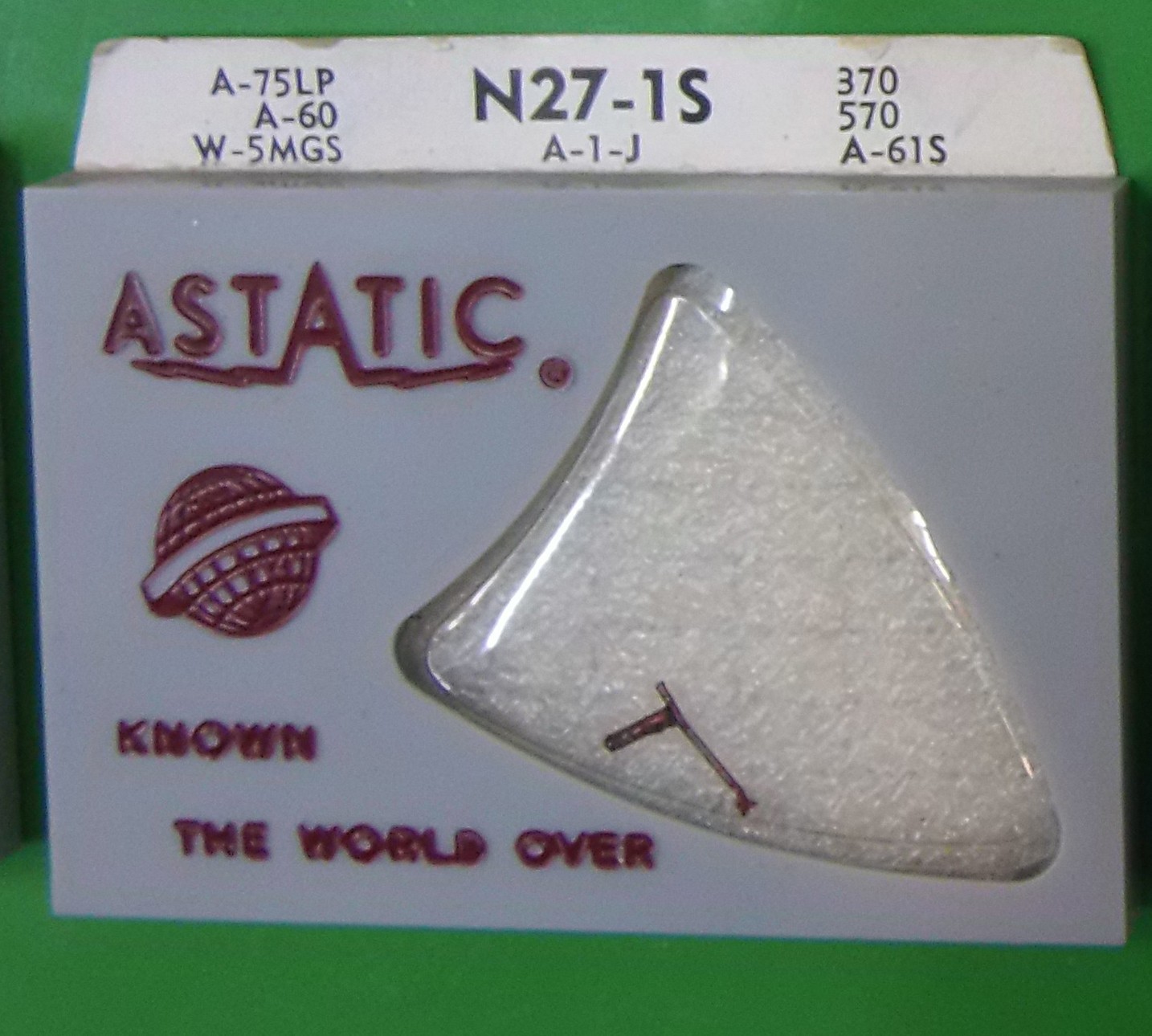 Turntable NEEDLE Astatic N27-1S in ACD A-1j 40t 90tb, AC ACD, EV2100 150-S1