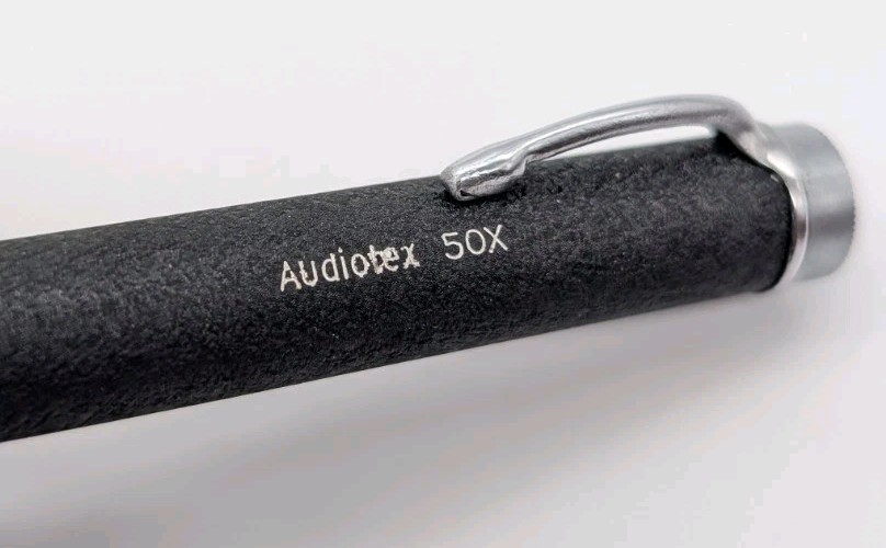Audiotex Stylus Microscope 50X 30-218 Vintage Phono Needle Inspector Black, 1959