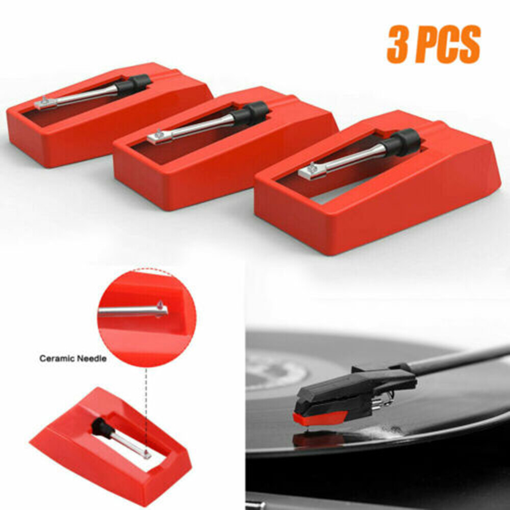 3PCS Stylus Record Needle Phonograph Diamond Replacement Turntable Player For LP