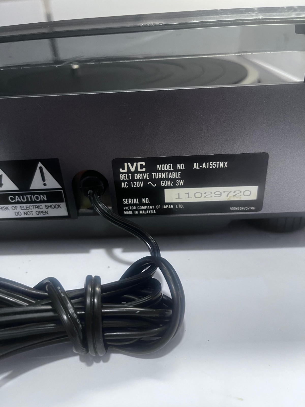 Vintage 1989 JVC AL-A155 Turntable Audio Technica Needle Tested/Working