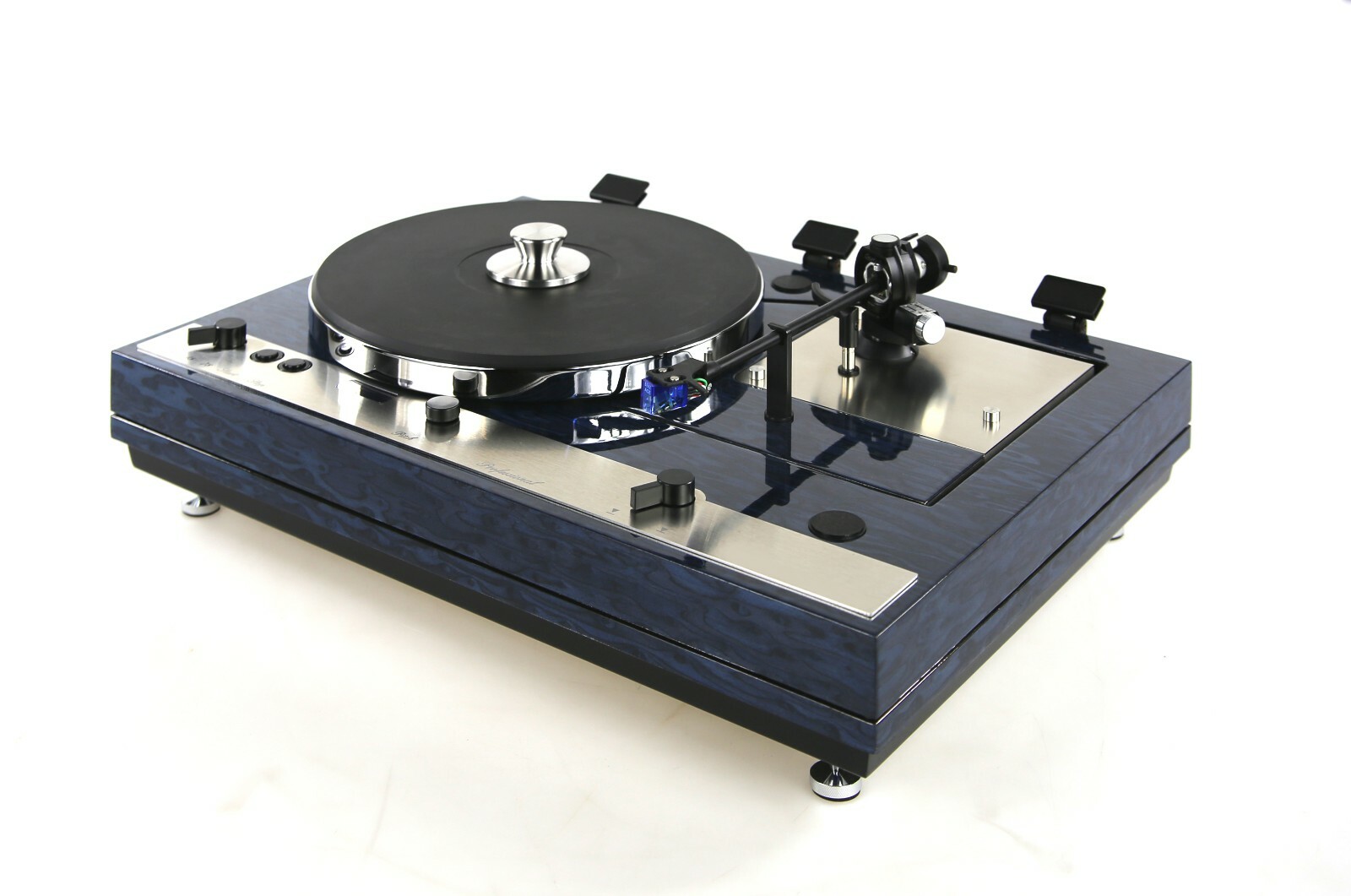 Tonearm Base and Front Panel for Turntable Thorens TD520 made of Stainless Steel