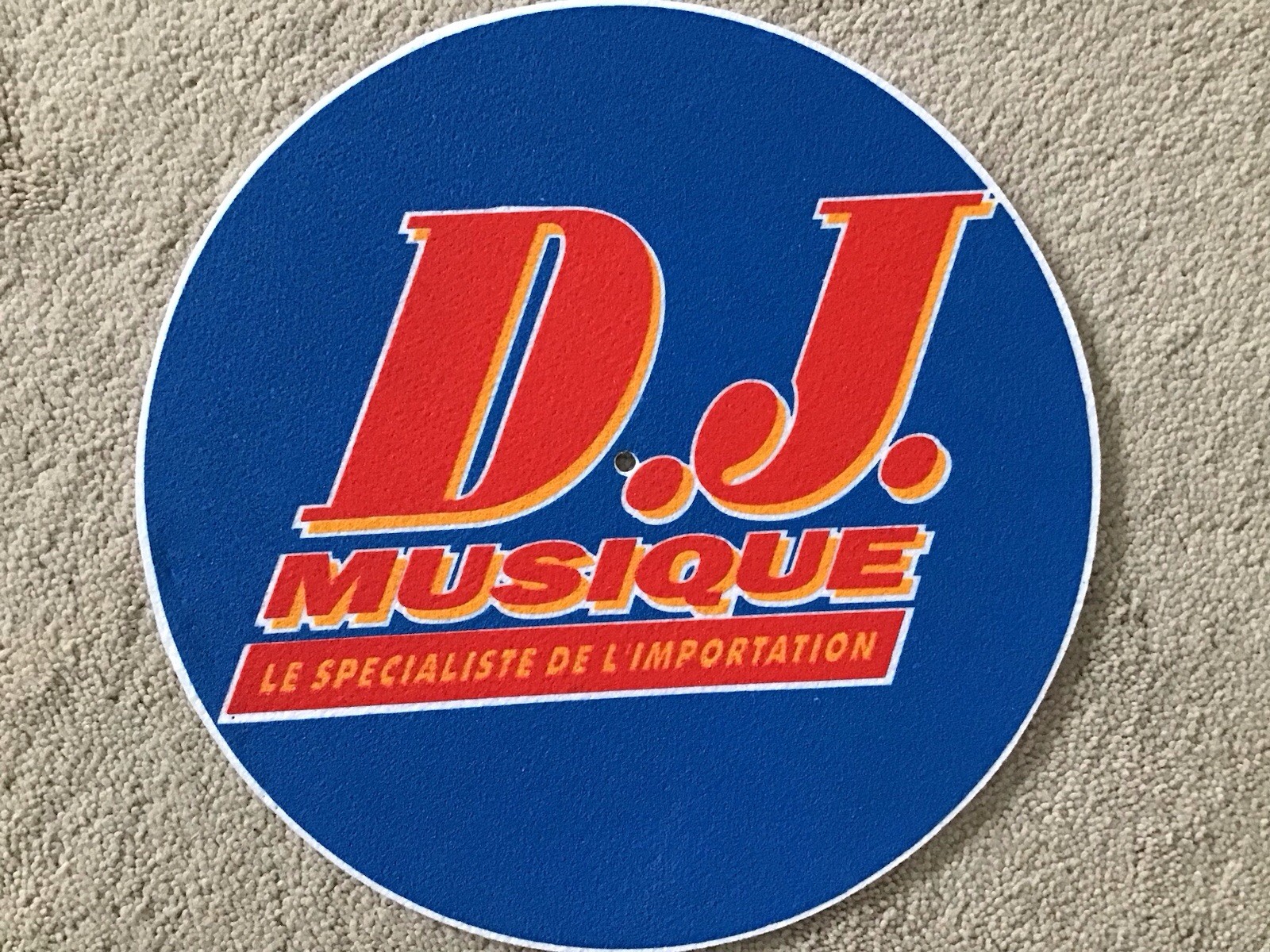D. J. MUSIQUE Le Specialiste De L’Importation 11 7/8″ Felt Turntable Platter Mat