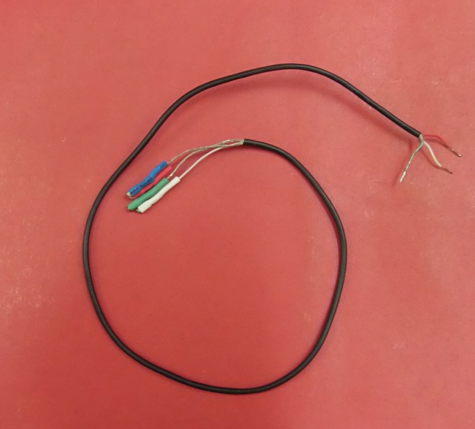 12″ Tonearm Wire Set 32 AWG Silver Plated Copper W/Cartridge Clips Installed