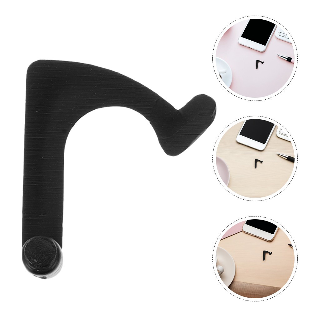 3Pcs Black Iron Record Player Arm Adapters Vinyl Holder for Turntable Use