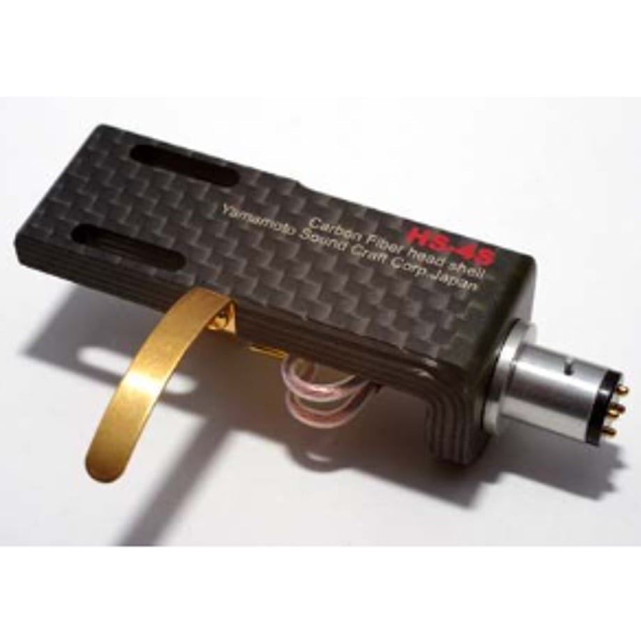 Yamamoto Sound Craft HS-4S Carbon Fiber Head Shell w/ Extra Thick 6N Copper Wire