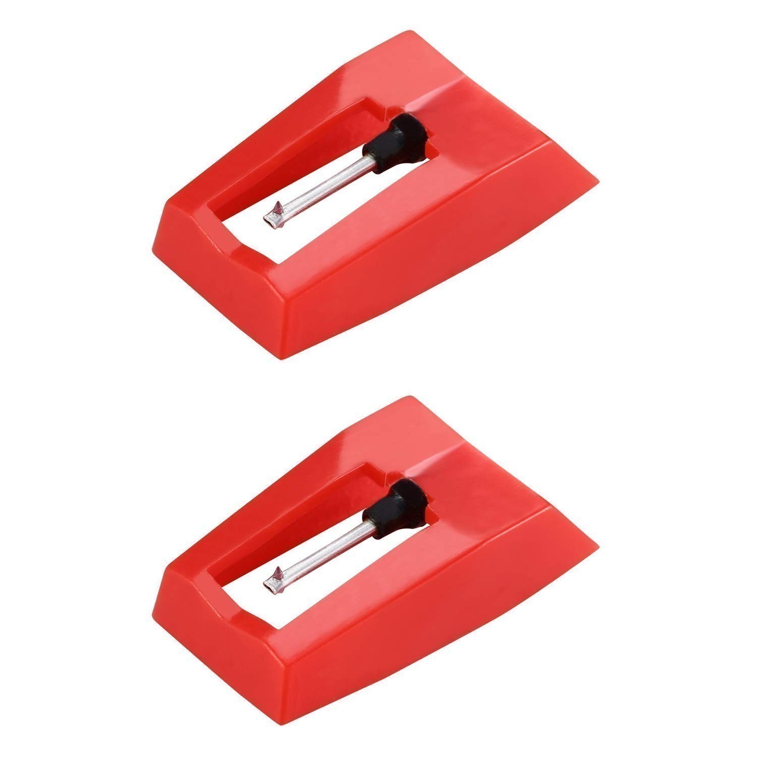 3 Pack Stylus Record Needle Phonograph Diamond Replacement Turntable Player Red