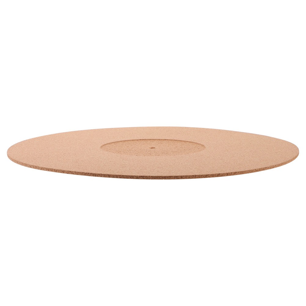 Brown Cork Vinyl Record Mat Durable Anti Static Turntable Slipmat Home Use