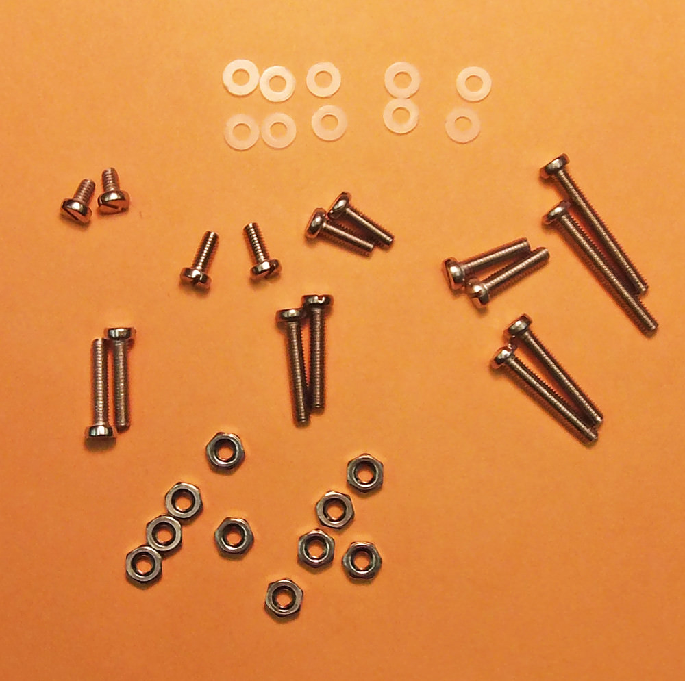 Stainless Steel TURNTABLE HEADSHELL CARTRIDGE FASTENER SCREWS 36 Pieces