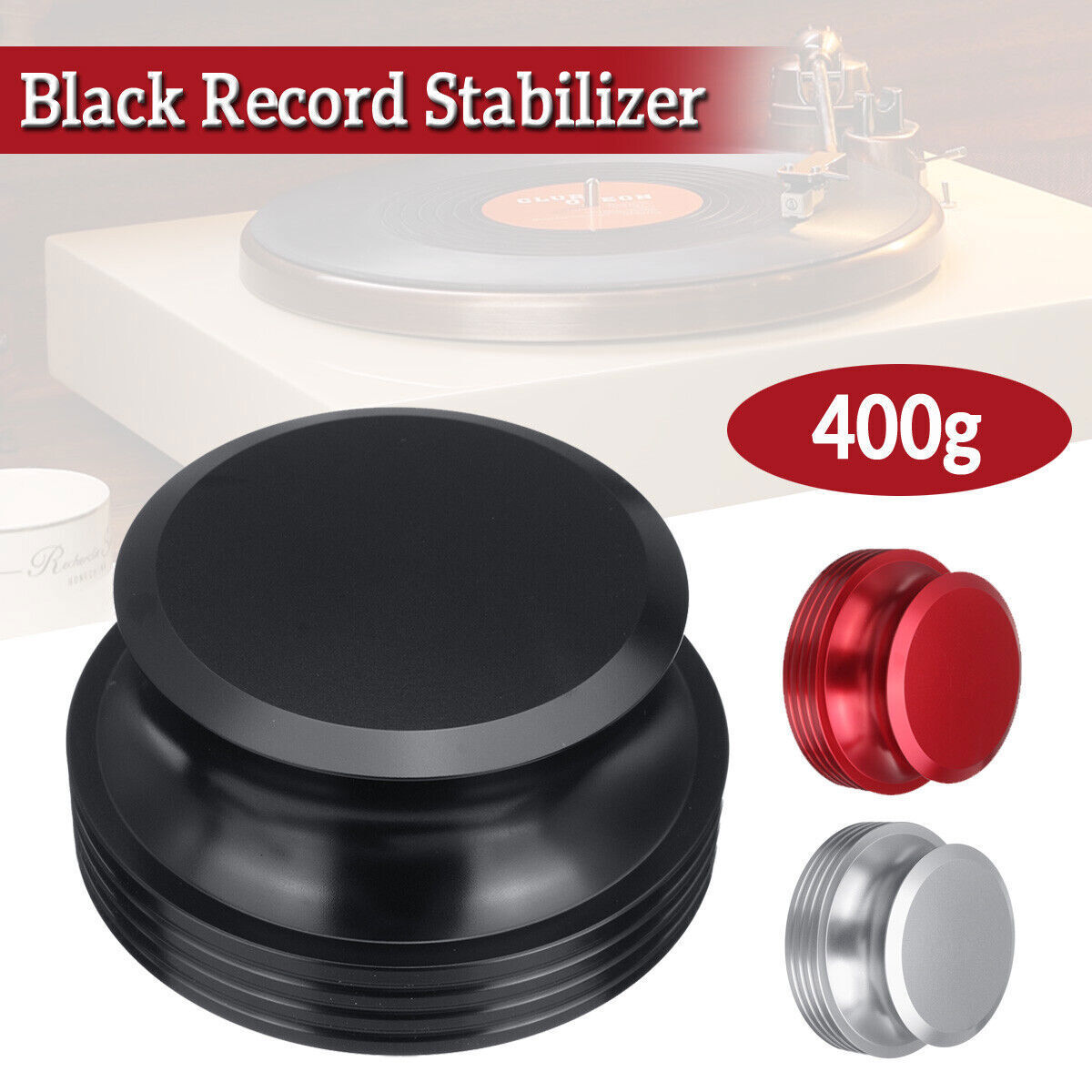 Record Weight Clamp Audio Turntable Disc Stabilizer for LP Vinyl Record Player