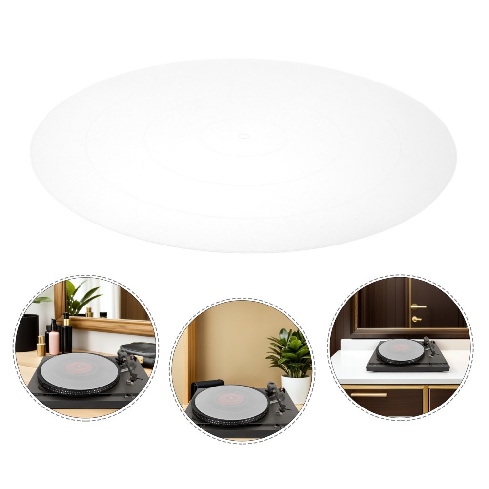 Record Player Silicone Pad Music Mat Audio Turntable Players Anti-Slip