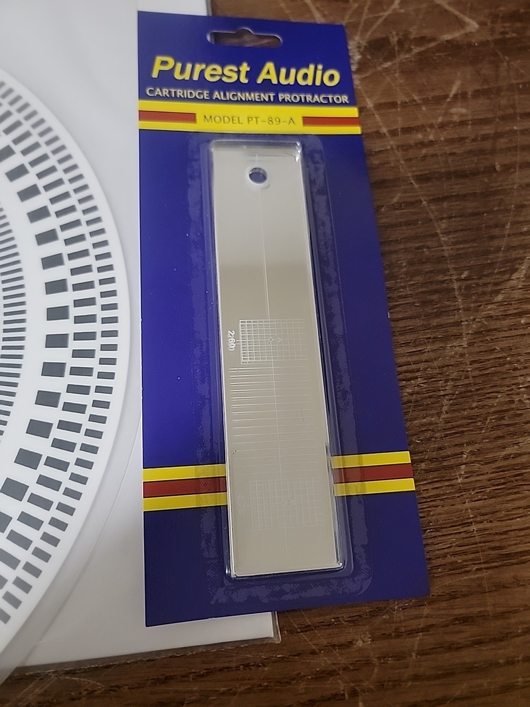 Acryl Turntable Mat/ Cartridge Alignment Protractor Strobe Disc/ Stroboscope