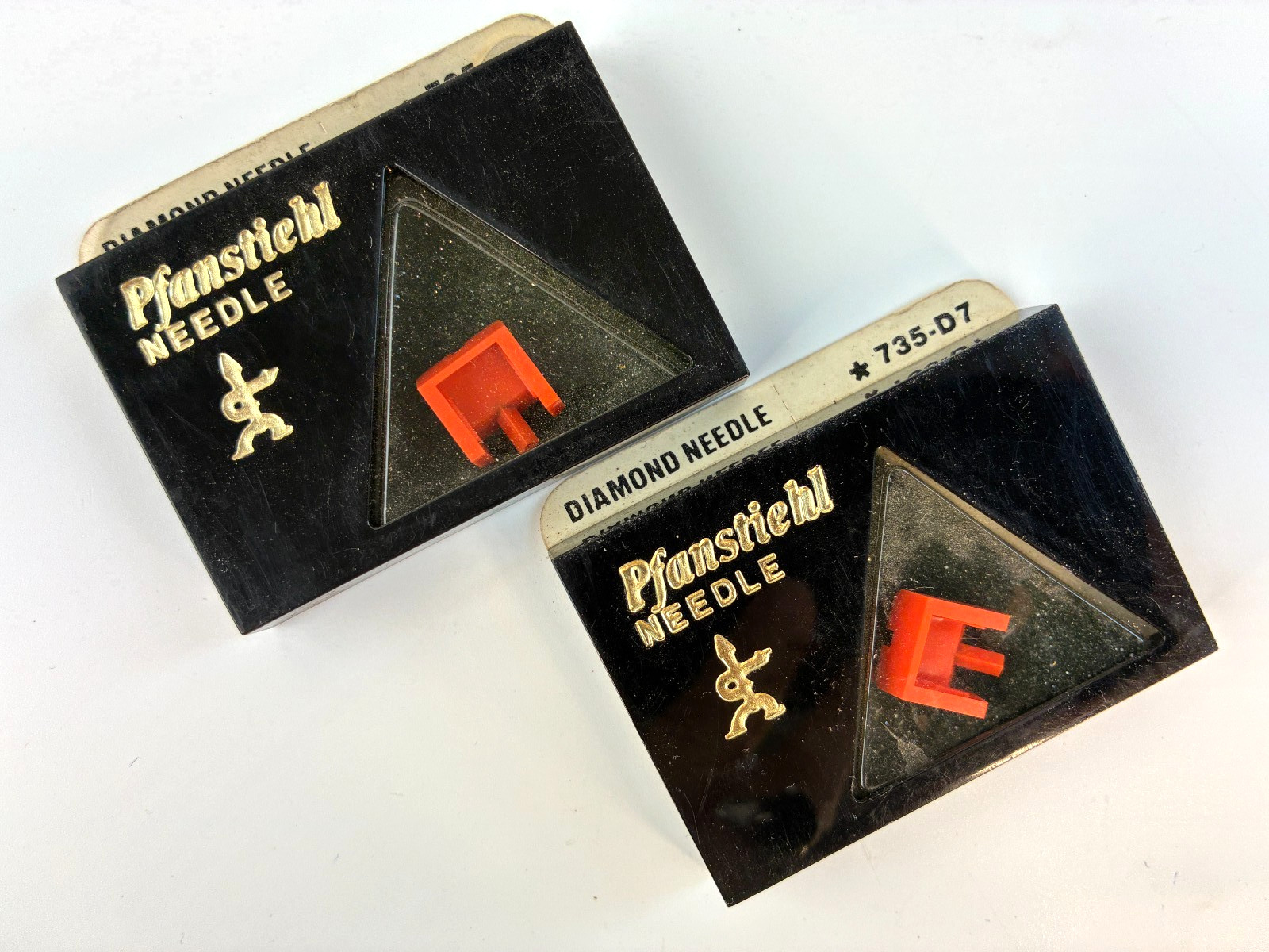 Lot of 2 Pfanstiehl Diamond Needle 735-D7 Replaces Toshiba N-45M NOS