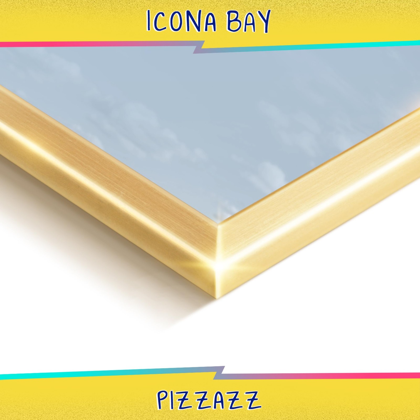 Icona Bay 4×6 Picture Frame, Gold Solid Wood Scandinavian Style 4×6,