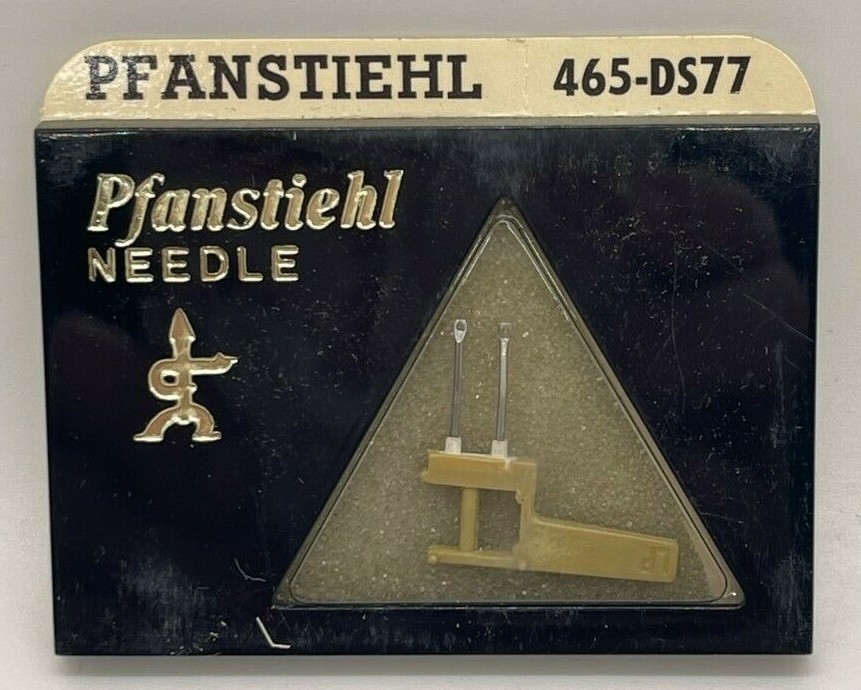 Pfanstiehl 465-DS77 Diamond Needle Stylus “Dual Needle” Euphonics NOS