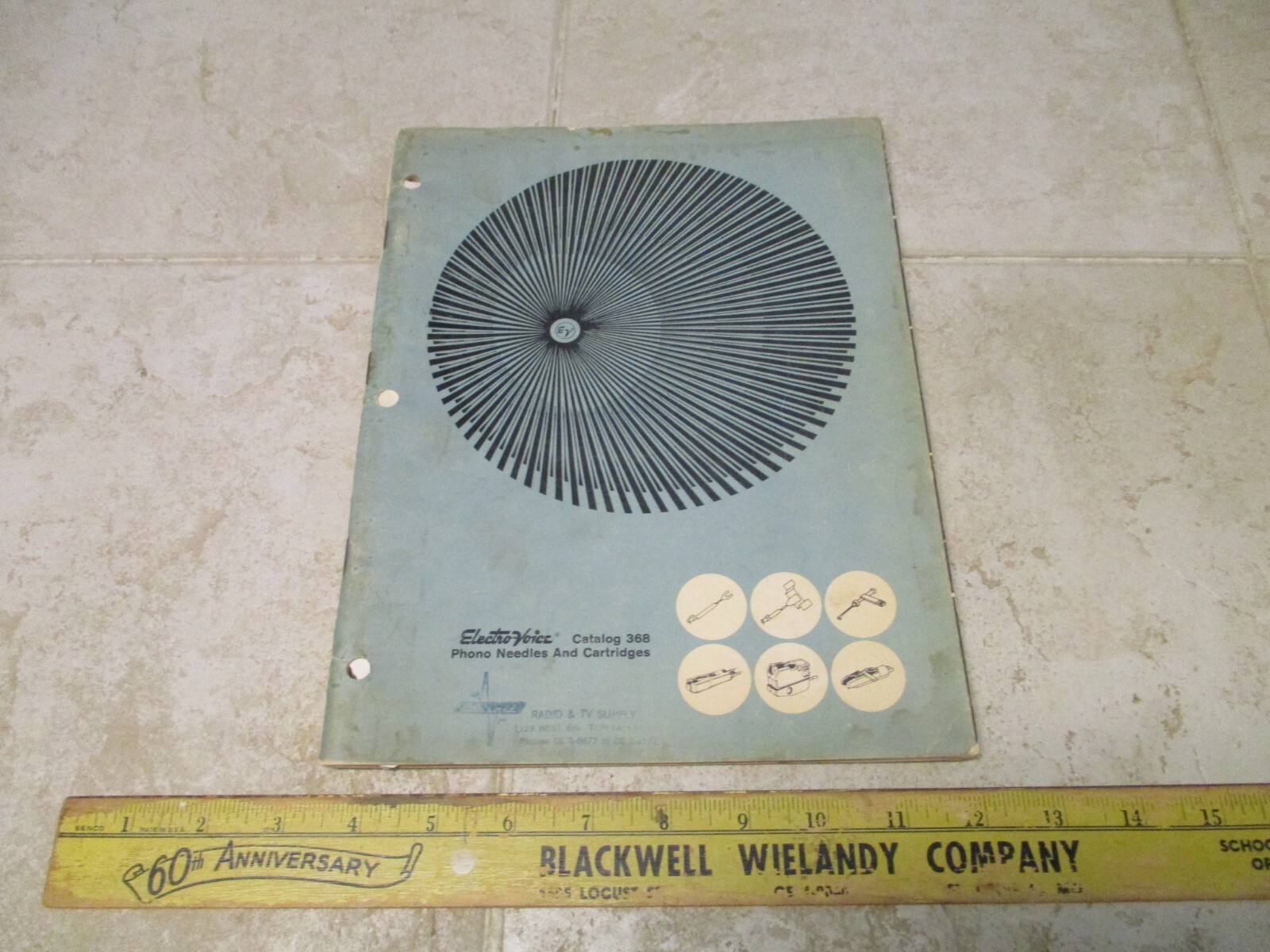 VTG Electro-Voice Phono Turntable Record Player Needles Cartridges Catalog 368