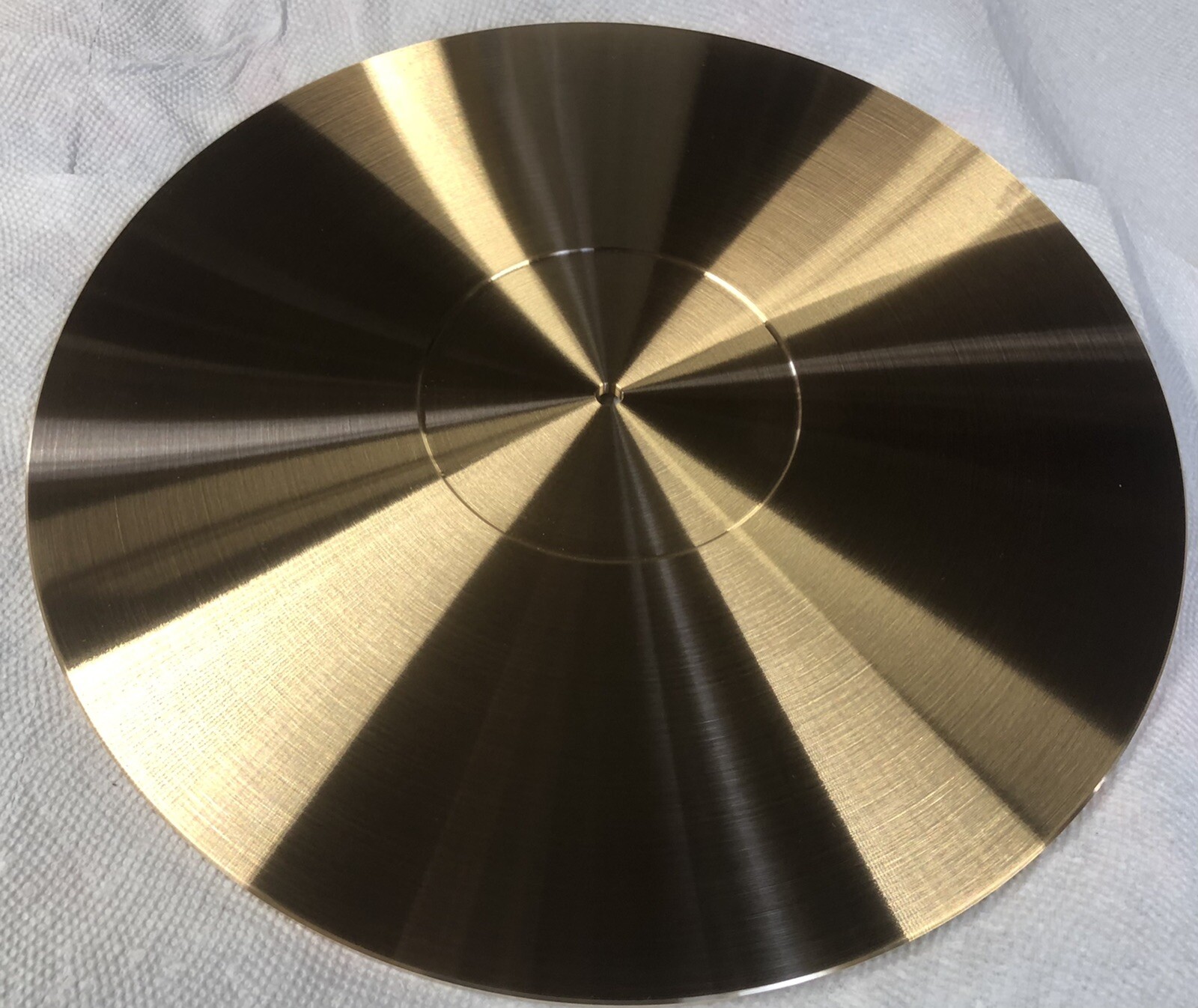 TURNTABLE PLATTER MAT 300mm X 6mm🔥HEAT TREATED & STRESS RELIEVED BRONZE🇺🇸USA!