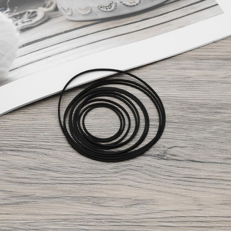 100/200Pcs 25-70mm Turntable Belt Replacement Different Specifications Cassette